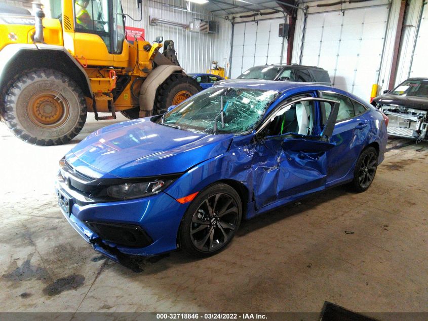 2021 HONDA CIVIC SEDAN SPORT VIN: 2HGFC2F89MH522848