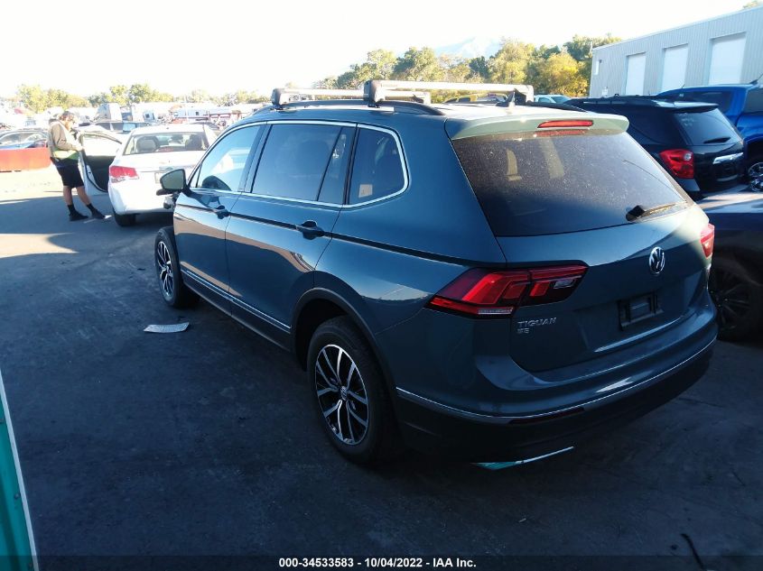 2021 VOLKSWAGEN TIGUAN SE/SE R-LINE BLACK/SEL VIN: 3VV2B7AX0MM094652