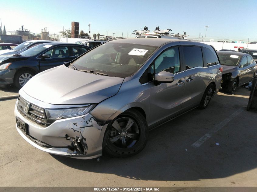 2022 HONDA ODYSSEY EX VIN: 5FNRL6H54NB013585