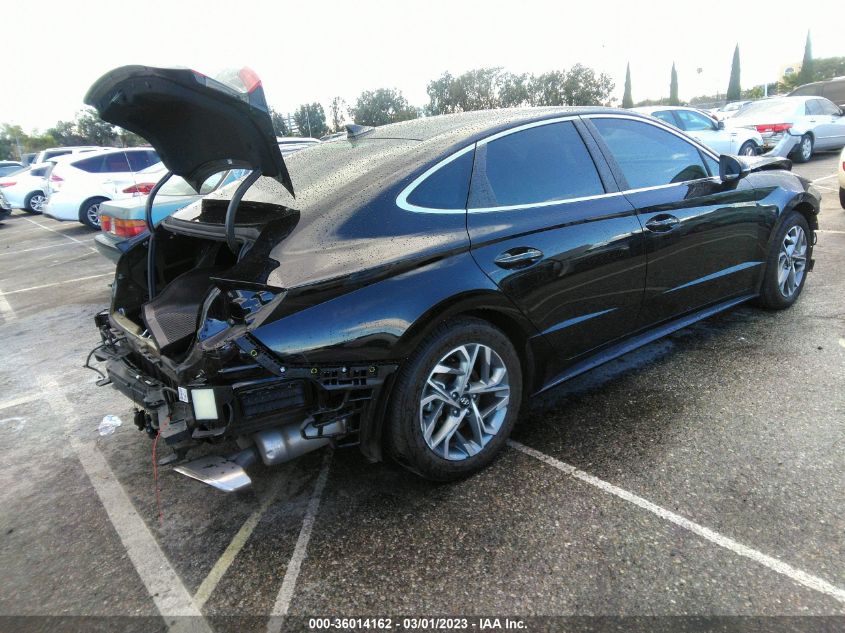 2022 HYUNDAI SONATA SEL VIN: KMHL64JA2NA207609
