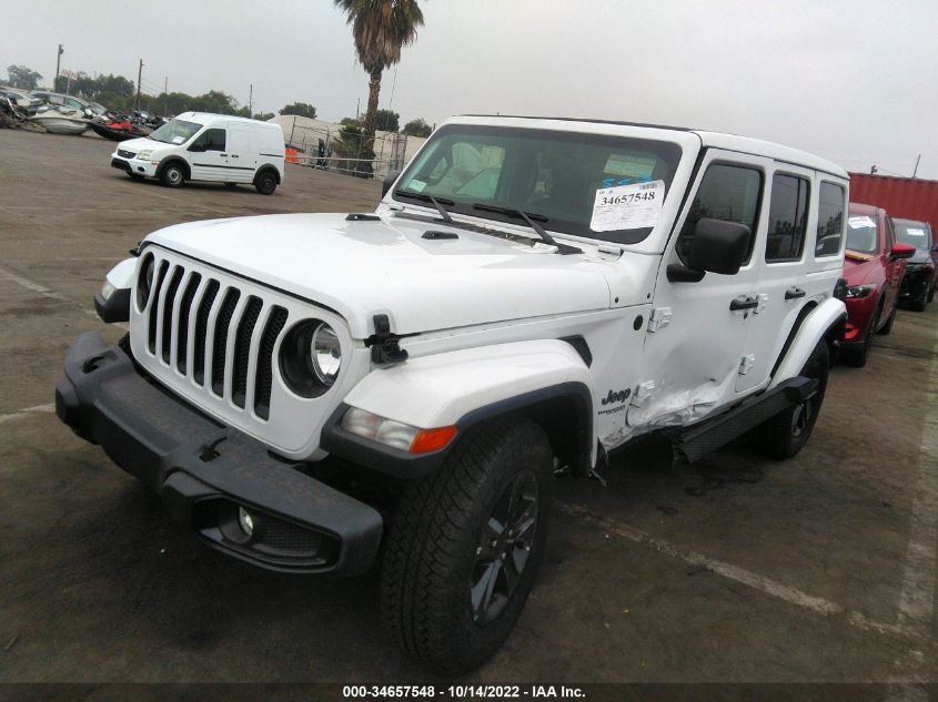 2021 JEEP WRANGLER UNLIMITED SAHARA ALTITUDE VIN: 1C4HJXEN4MW858894