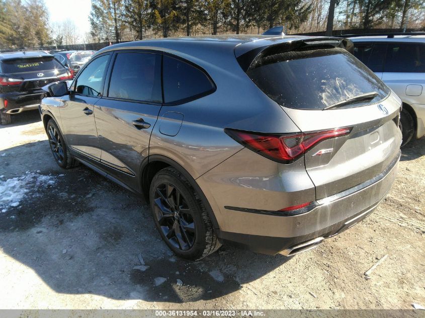 2022 ACURA MDX W/A-SPEC PACKAGE VIN: 5J8YE1H06NL009663