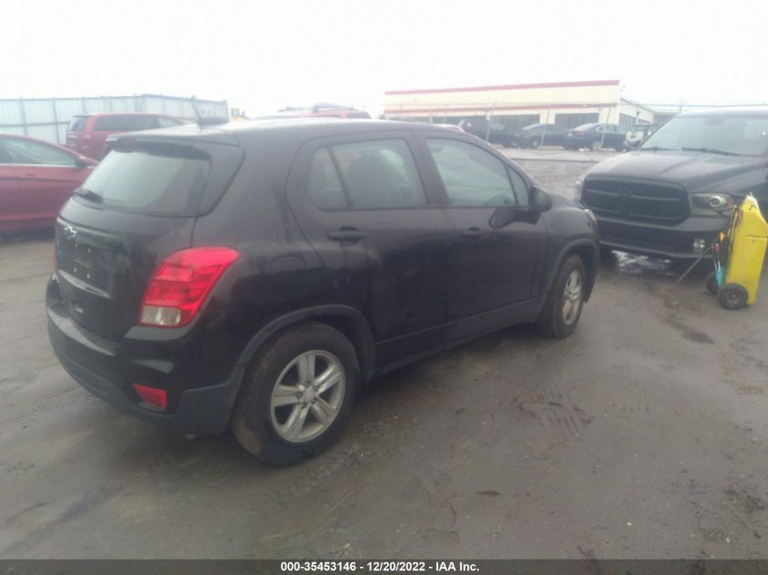 2020 CHEVROLET TRAX LS VIN: 3GNCJKSB0LL289450