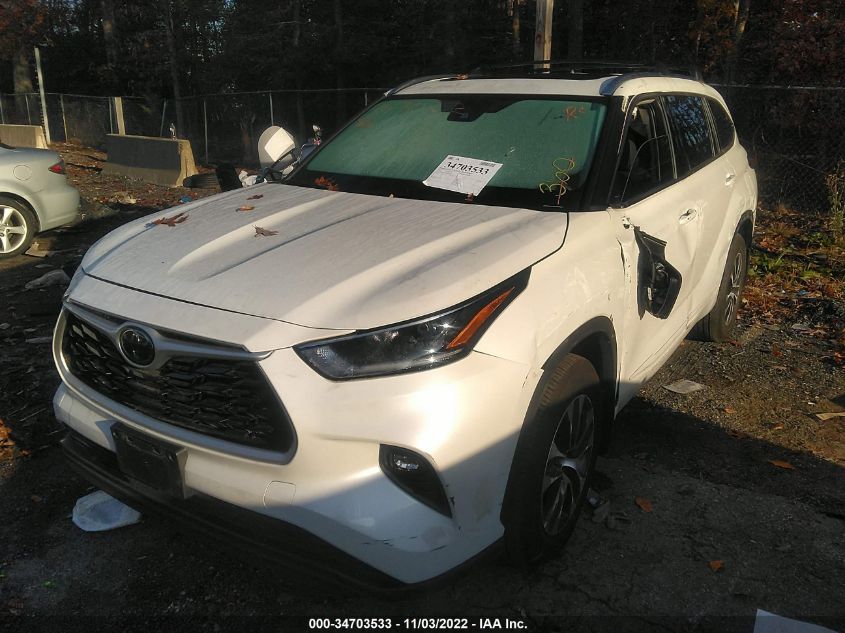 2021 TOYOTA HIGHLANDER XLE VIN: 5TDGZRBH7MS062297