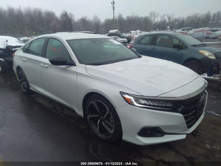 2021 HONDA ACCORD SEDAN SPORT SE VIN: 1HGCV1F42MA023750