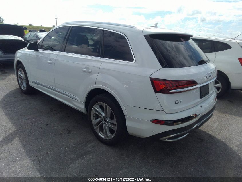 2021 AUDI Q7 PREMIUM VIN: WA1AJAF74MD025813