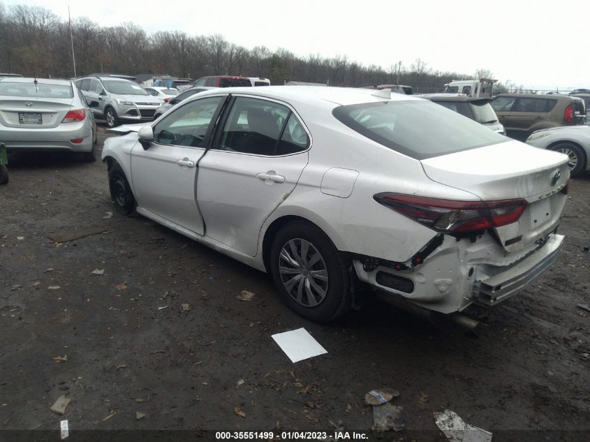 2022 TOYOTA CAMRY HYBRID LE VIN: 4T1C31AK5NU594414