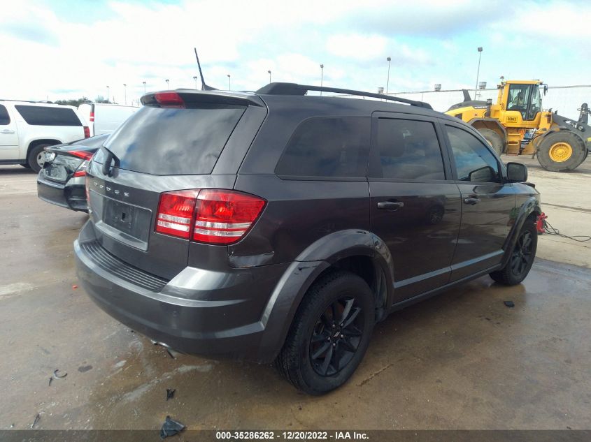 2020 DODGE JOURNEY SE VALUE VIN: 3C4PDCAB3LT280444