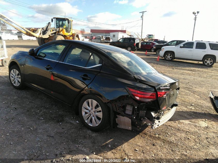 2022 NISSAN SENTRA S VIN: 3N1AB8BV7NY303184
