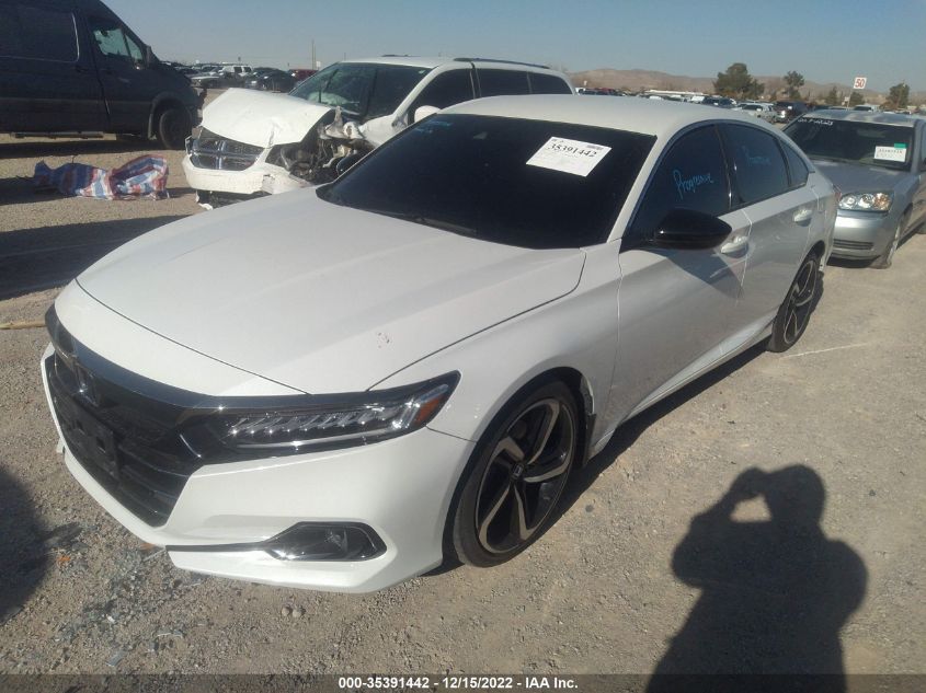 2021 HONDA ACCORD SEDAN SPORT VIN: 1HGCV1F33MA028544