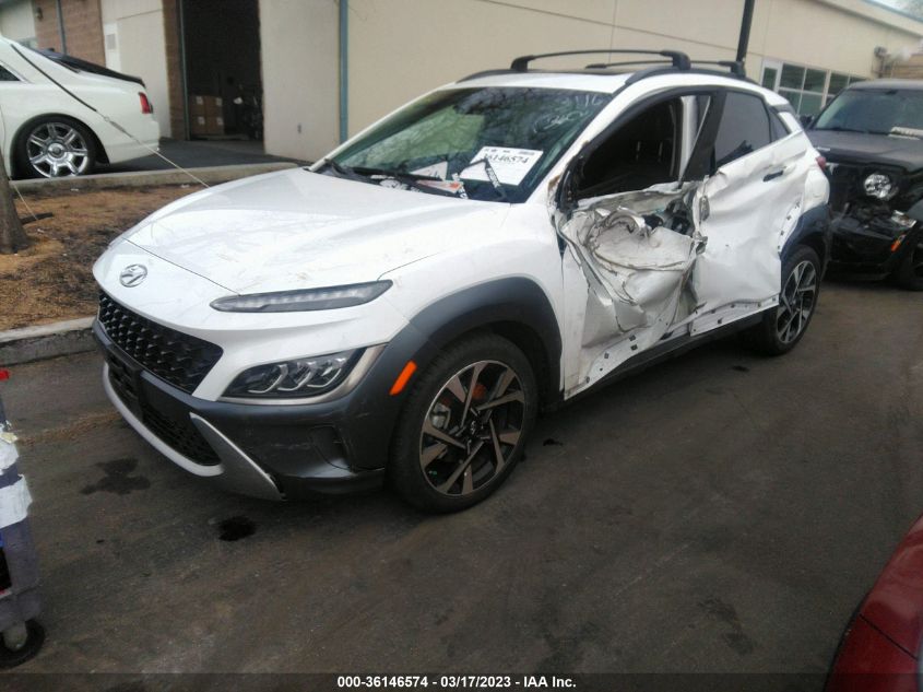 2022 HYUNDAI KONA LIMITED VIN: KM8K53A37NU797816
