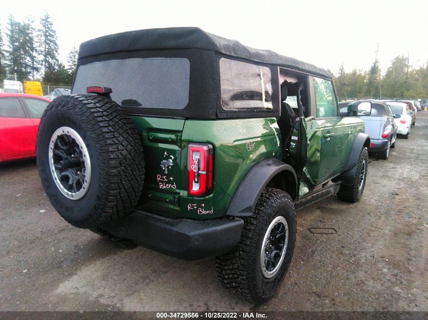 2022 FORD BRONCO BASE/BIG BEND VIN: 1FMEE5DP1NLA92622