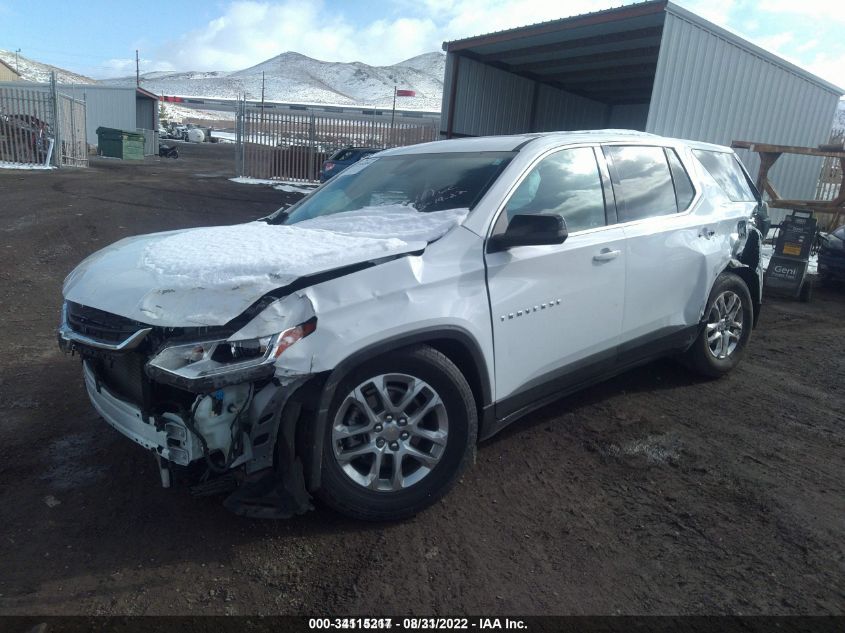 2021 CHEVROLET TRAVERSE LS VIN: 1GNEVFKW3MJ168718