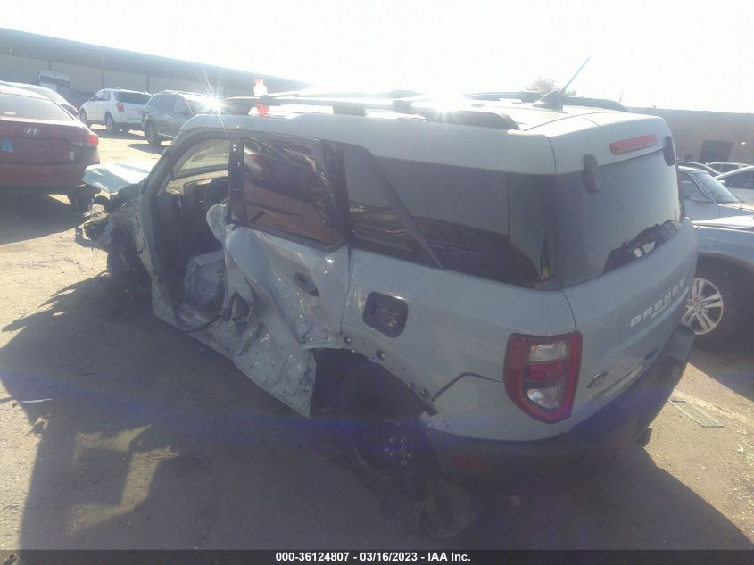 2022 FORD BRONCO SPORT BIG BEND VIN: 3FMCR9B67NRD59499