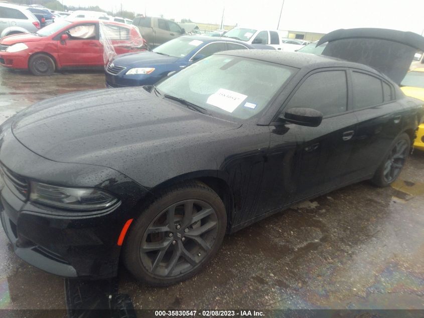 2022 DODGE CHARGER SXT VIN: 2C3CDXBG9NH190022