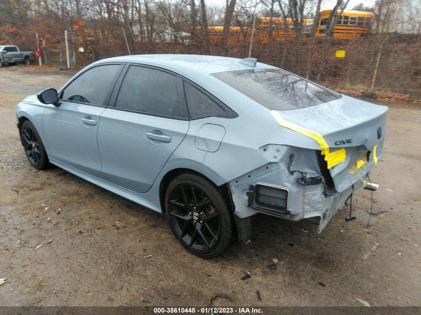 2022 HONDA CIVIC SEDAN SPORT VIN: 2HGFE2F5XNH542267