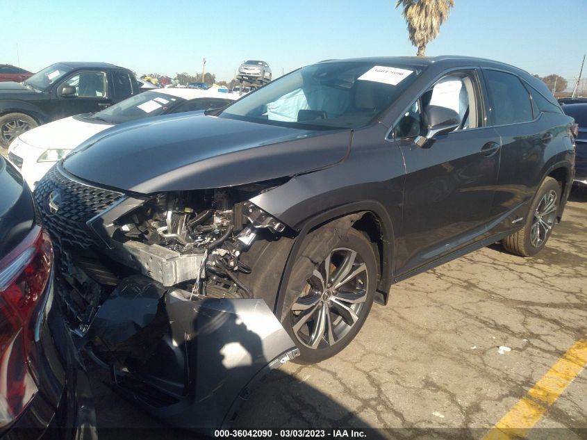 2022 LEXUS RX RX 450H VIN: 2T2HGMDA0NC089652