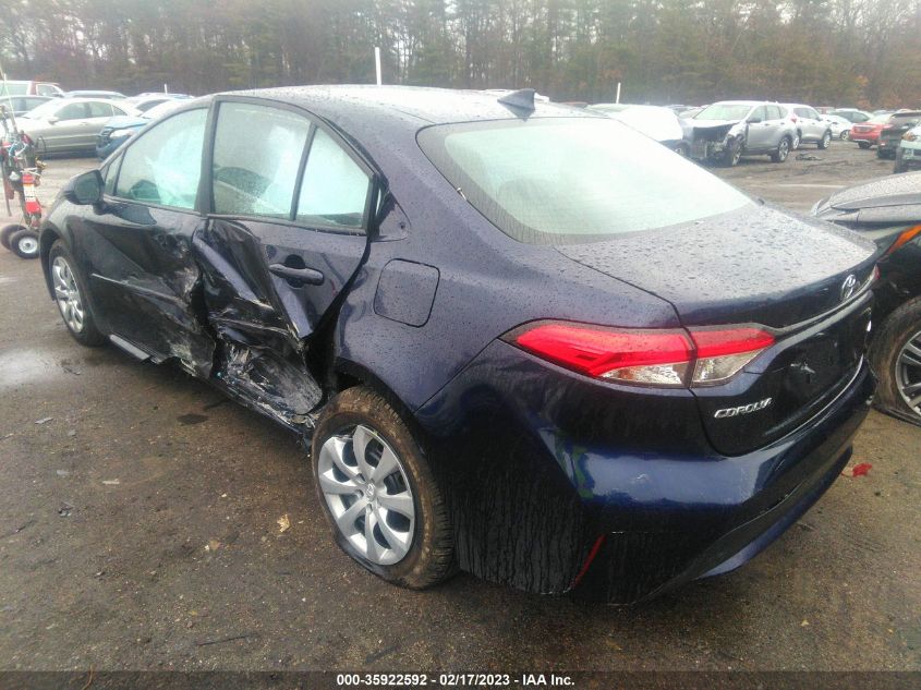 2022 TOYOTA COROLLA LE VIN: 5YFEPMAE6NP315367