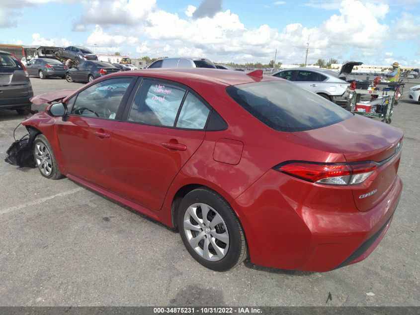 2021 TOYOTA COROLLA LE VIN: 5YFEPMAE9MP261285