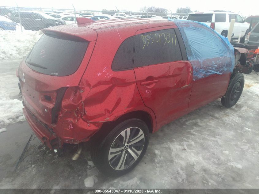 2022 MITSUBISHI OUTLANDER SPORT ES/LE/SE VIN: JA4ARUAU3NU019946