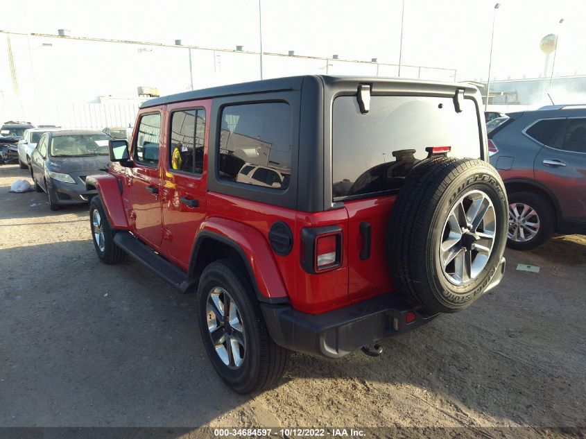 2020 JEEP WRANGLER UNLIMITED SAHARA VIN: 1C4HJXEN5LW281212