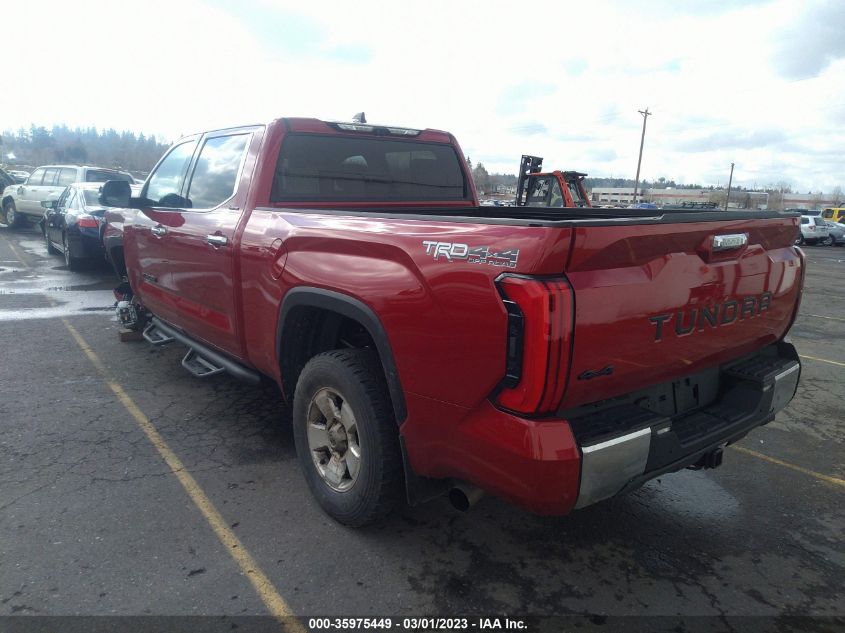 2022 TOYOTA TUNDRA 4WD LIMITED HYBRID VIN: 5TFJC5EC4NX001856