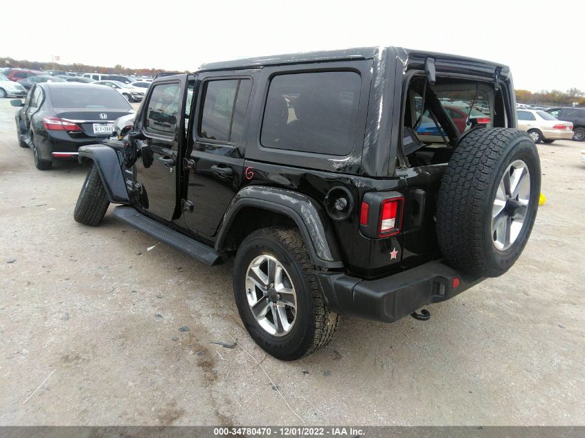2022 JEEP WRANGLER UNLIMITED SAHARA VIN: 1C4HJXEN9NW118582