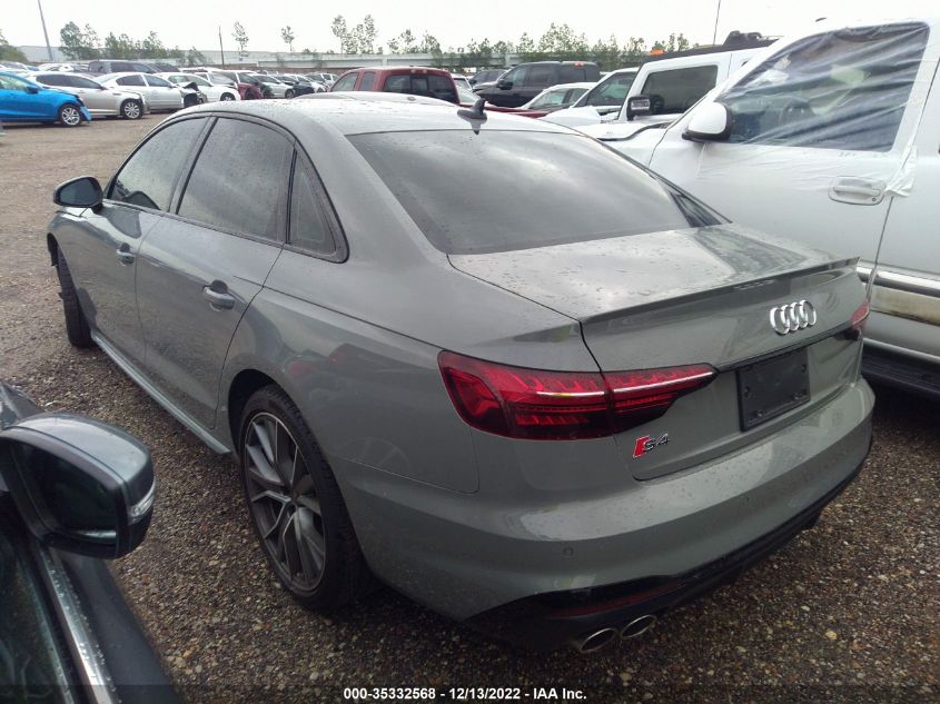 2021 AUDI S4 PREMIUM PLUS VIN: WAUB4AF47MA036469