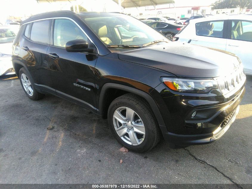 2022 JEEP COMPASS LATITUDE VIN: 3C4NJCBB9NT199126