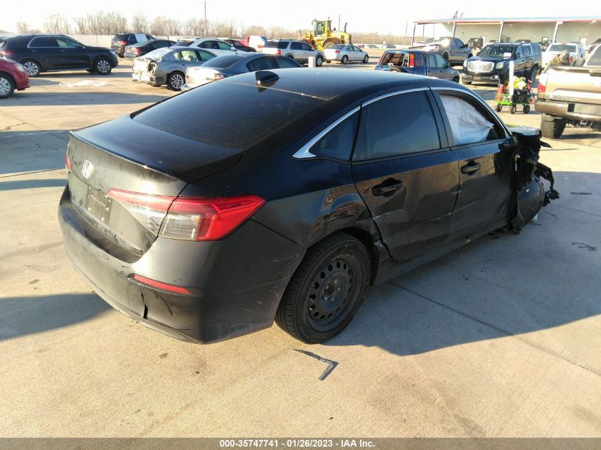 2022 HONDA CIVIC SEDAN LX VIN: 2HGFE2F22NH526960