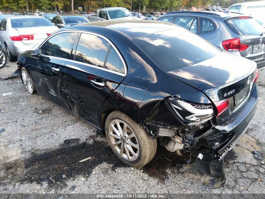 2020 MERCEDES-BENZ A-CLASS A 220 VIN: W1K3G4EB9LW043110
