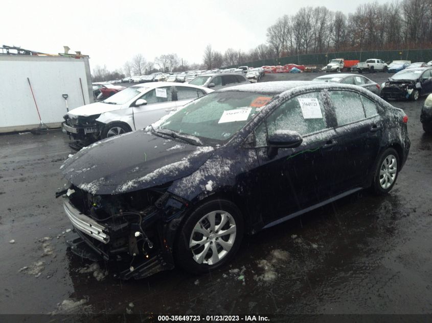 2021 TOYOTA COROLLA LE VIN: 5YFEPMAE4MP169856
