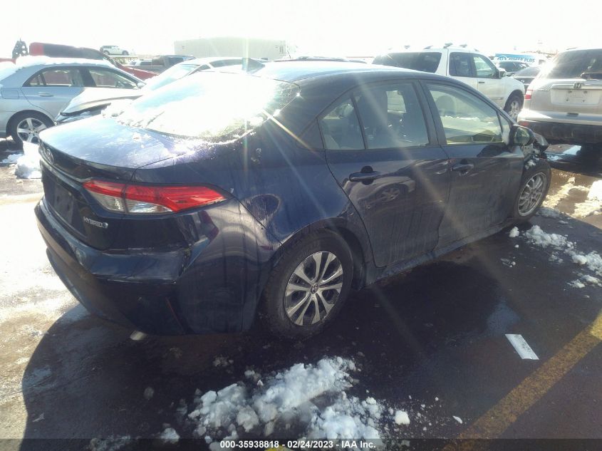 2022 TOYOTA COROLLA HYBRID LE VIN: JTDEAMDE3NJ040347