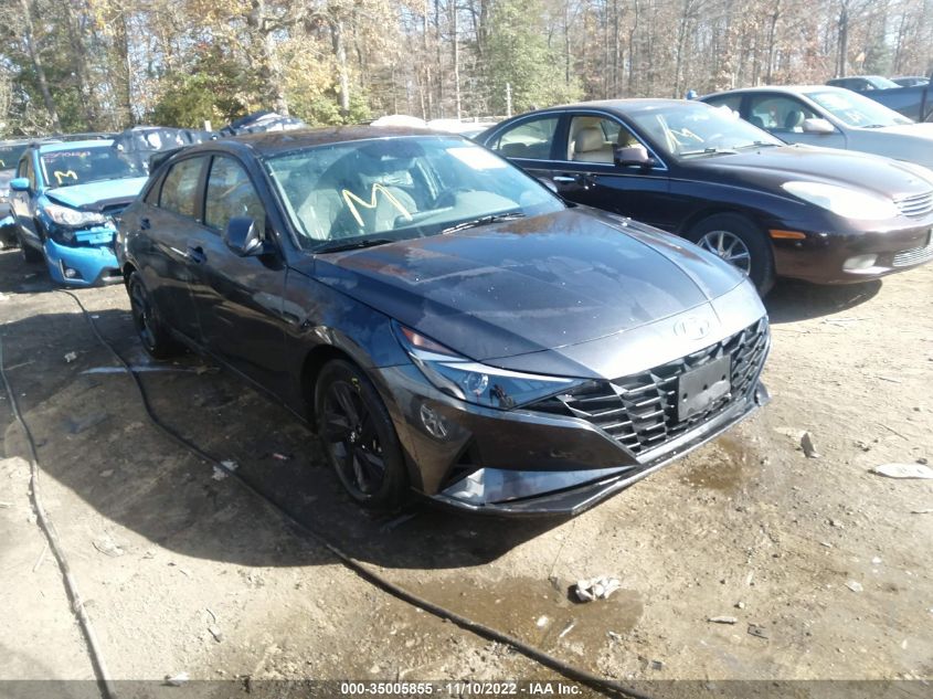 2021 HYUNDAI ELANTRA SEL VIN: 5NPLM4AG2MH001129