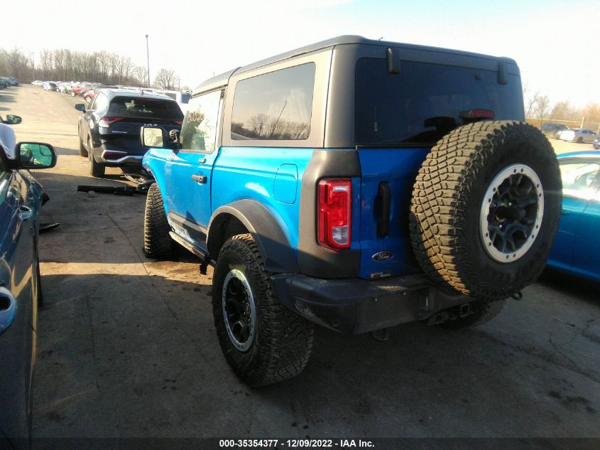 2021 FORD BRONCO BLACK DIAMOND VIN: 1FMDE5CH1MLA64534