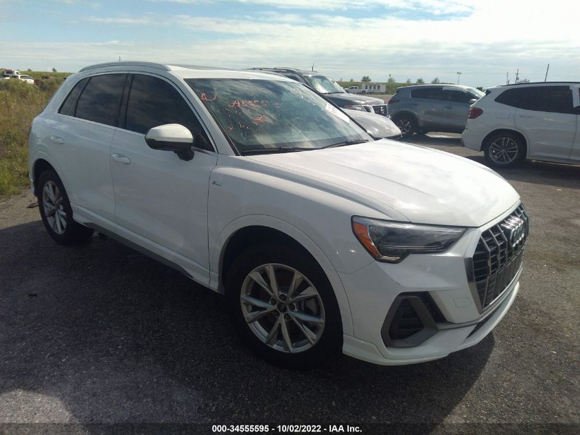 2021 AUDI Q3 S LINE PREMIUM VIN: WA1DECF3XM1037881