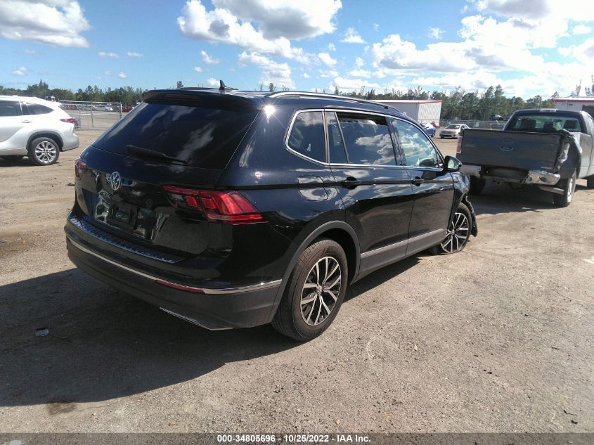 2021 VOLKSWAGEN TIGUAN SE/SE R-LINE BLACK/SEL VIN: 3VV3B7AX1MM056206