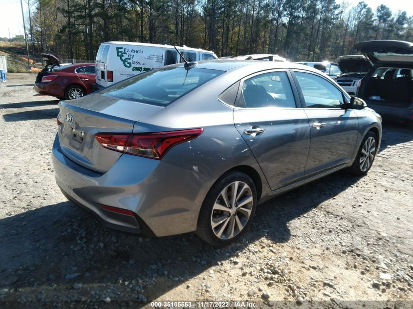 2022 HYUNDAI ACCENT LIMITED VIN: 3KPC34A66NE160350
