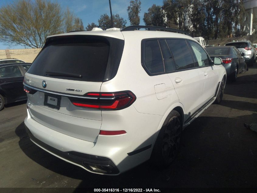 2023 BMW X7 XDRIVE40I VIN: 5UX23EM02P9P17222