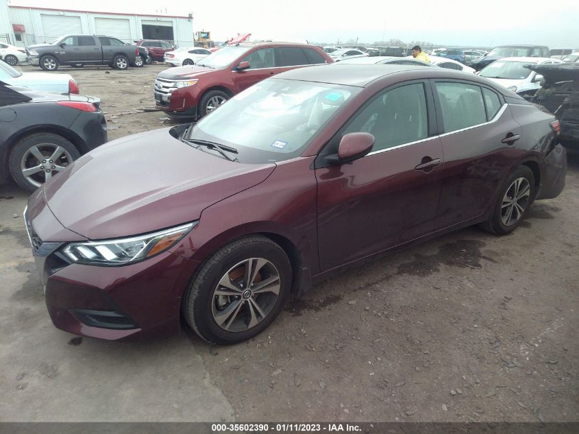 2022 NISSAN SENTRA SV VIN: 3N1AB8CV0NY243795