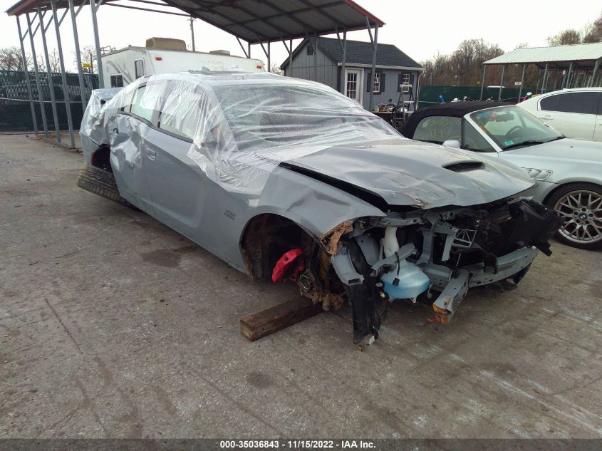 2022 DODGE CHARGER SCAT PACK VIN: 2C3CDXGJ4NH193267