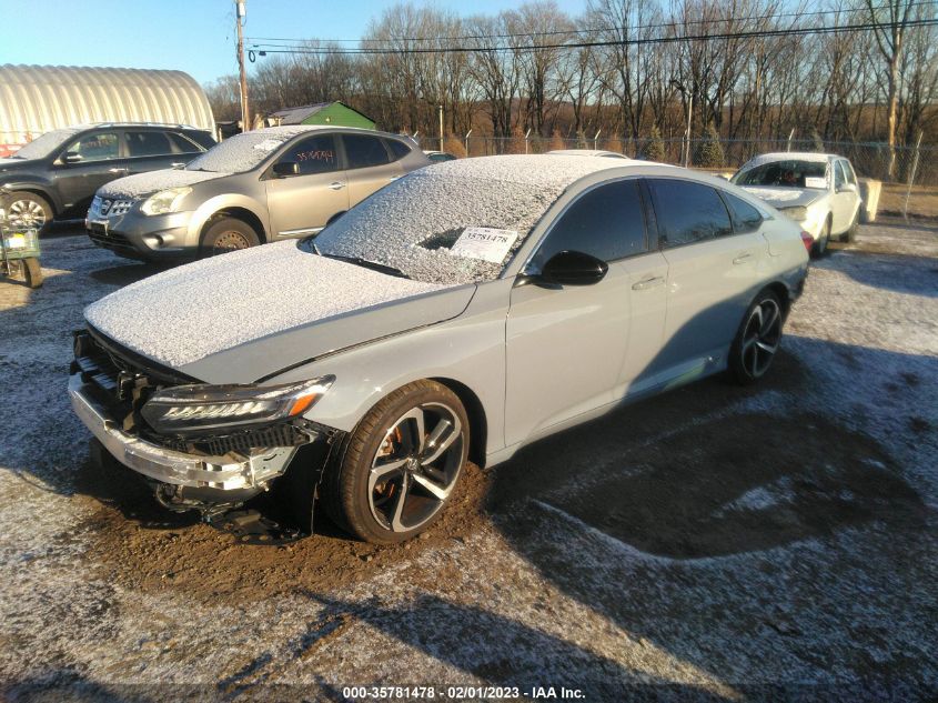 2021 HONDA ACCORD SEDAN SPORT VIN: 1HGCV2F3XMA005817