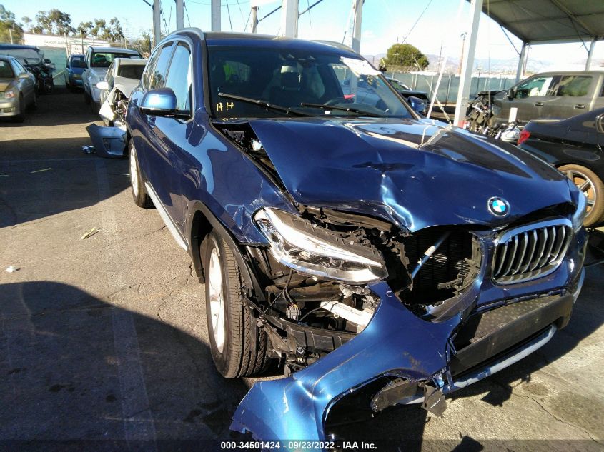 2021 BMW X3 SDRIVE30I VIN: 5UXTY3C06M9E34087