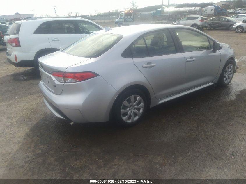 2022 TOYOTA COROLLA LE VIN: JTDEPMAE3N3014368