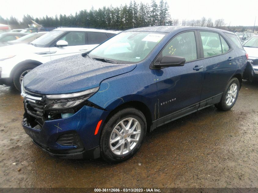 2022 CHEVROLET EQUINOX LS VIN: 3GNAXHEV2NS212036