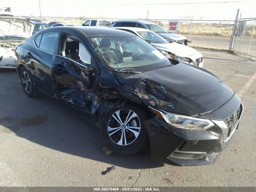 2022 NISSAN SENTRA SV VIN: 3N1AB8CV9NY267495