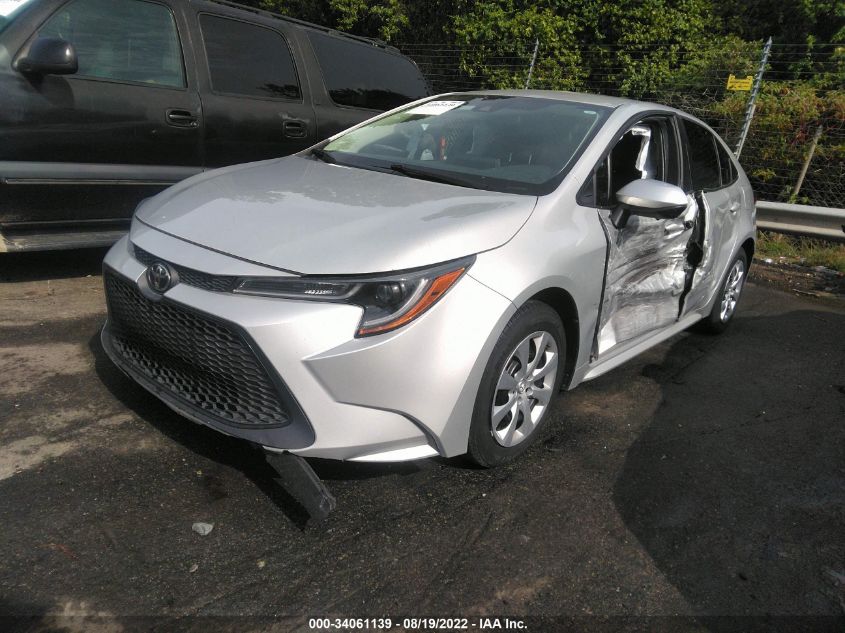 2020 TOYOTA COROLLA LE VIN: 5YFEPRAE3LP088147