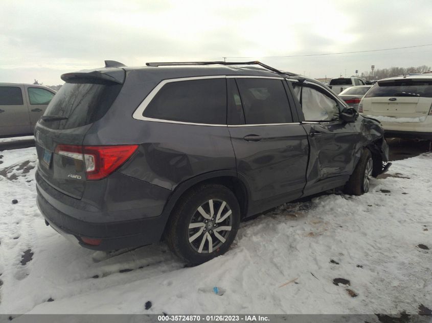 2021 HONDA PILOT EX-L VIN: 5FNYF6H53MB071950