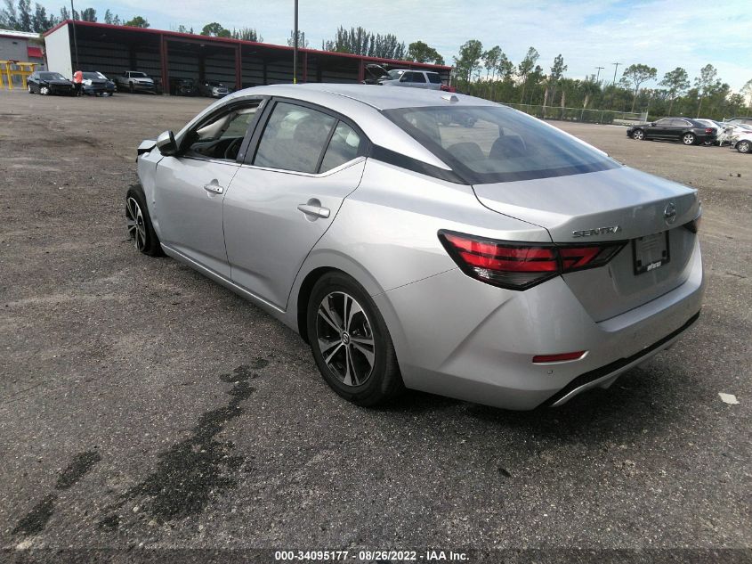 2021 NISSAN SENTRA SV VIN: 3N1AB8CV7MY246823