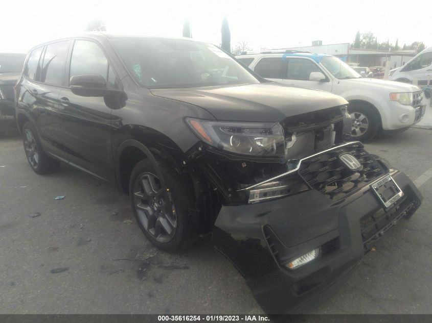 2022 HONDA PASSPORT EX-L VIN: 5FNYF7H57NB006705